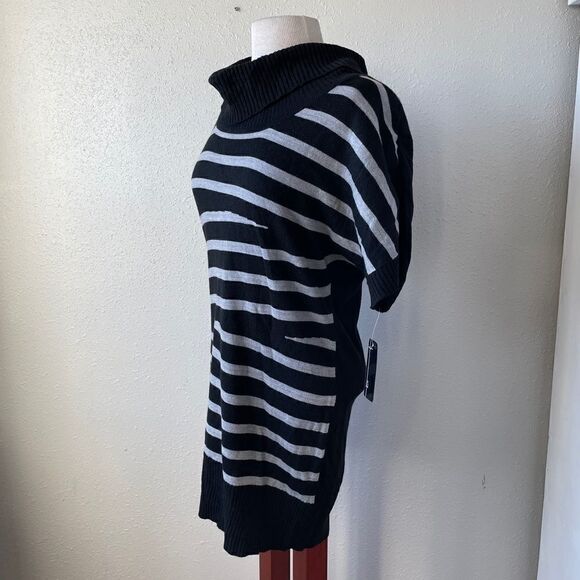 NWT AGB Long Striped Cowl Neck Sweater Size M - Picture 3 of 8
